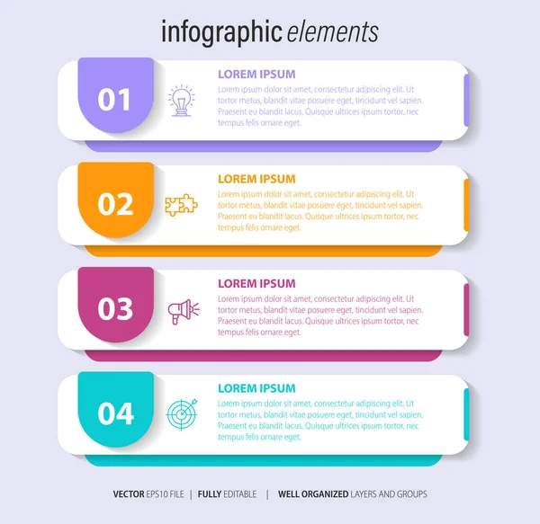 stock vector Infographic elements data visualization vector