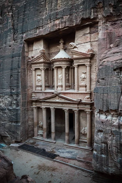 Khazneh Alias Tesoro Petra Jordania Unesco Patrimonio Humanidad — Foto de Stock
