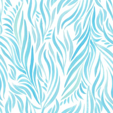 Mavi dalgalı kusursuz desen