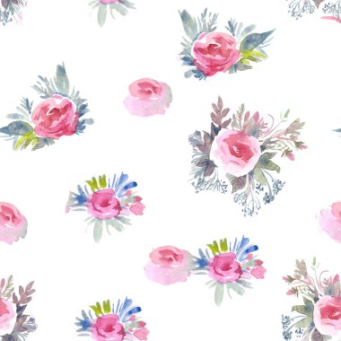 Güllerle süslenmiş kusursuz bir süs.