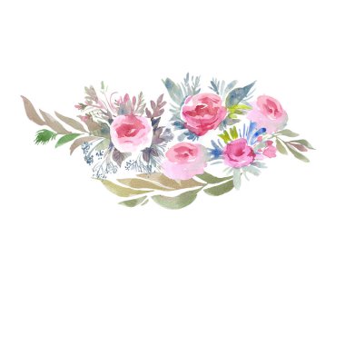 Bir buket pembe gül.,