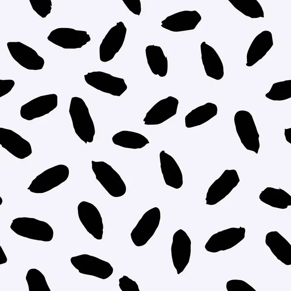 Einfache Abstrakte Muster Mit Ungleichmäßigen Ovalen Flecken Vektorillustration — Stockvektor