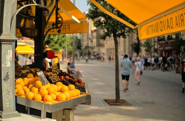 Citrusfrukter Torget Valencia Spanien — Stockfoto
