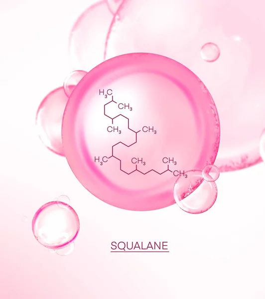 Illustration Squalene Facial Serum Cosmetic Liquid High Quality Illustration — Stock Photo, Image