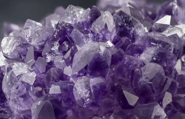 Violetter Amethyst Quarz Mineralisches Exemplar — Stockfoto