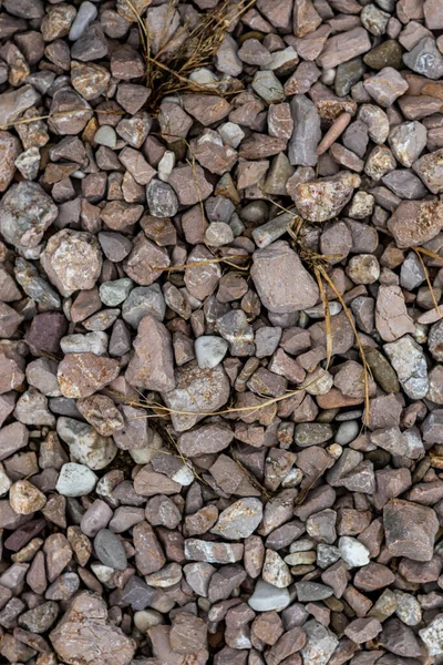 地面に散在する砂利の質感 — ストック写真