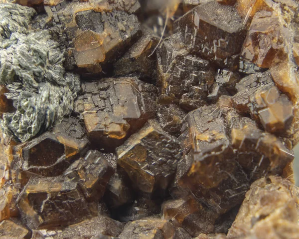 Zbliżenie Granatowego Materiału Mineralnego — Zdjęcie stockowe