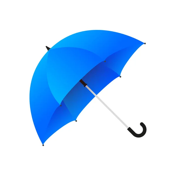 傘に雨が降る 雨の保護 セキュリティの概念 ベクターイラスト — ストックベクタ