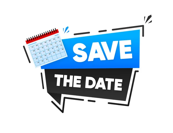 Date Dont Miss Event Calendar Banner Reminder Concept Vector Illustration — Stock Vector