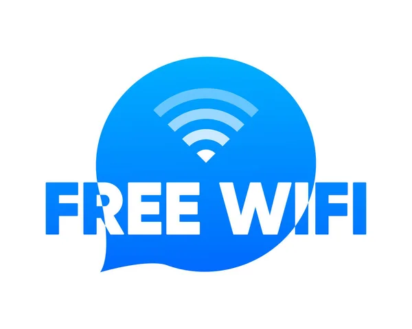 Бесплатный Зона Беспроводной Доступ Интернет Бесплатное Распространение Трафика Пользователей Векторная — стоковый вектор