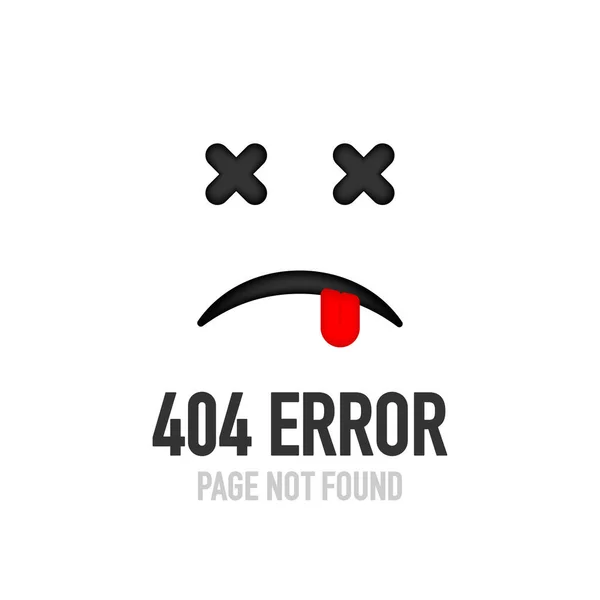 404 Fout Pagina Niet Gevonden Banner Kabel Stopcontact Stekker Systeemfout — Stockvector