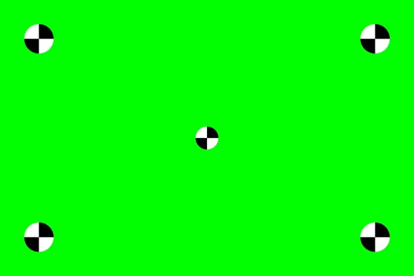Πράσινη Οθόνη Vfx Δείκτες Εντοπισμού Κίνησης Πρότυπο Για Την Κινηματογραφική — Διανυσματικό Αρχείο