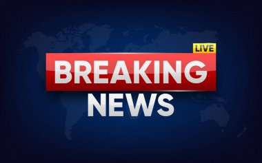 Son dakika haberi posteri. Haber ve spor kanalları, yayın ve yayın için barlar. Televizyon arka planı ve internet video akışı konsepti. Vektör illüstrasyonu