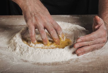 İtalyan el yapımı makarna.