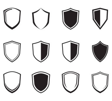 shield icon vector illustration graphic on background clipart
