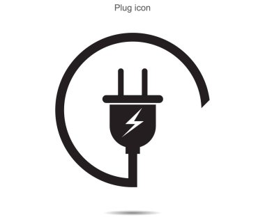 Plug  icon vector illustration on background clipart