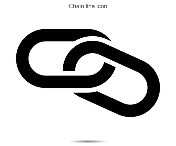 Arkaplanda zincir çizgisi vektör illüstrasyonu
