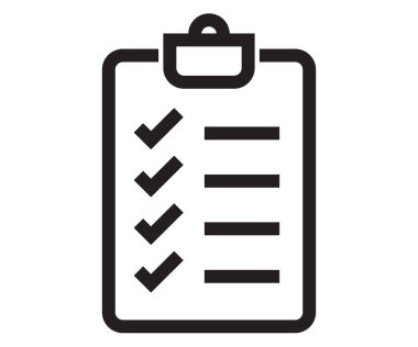 Arkaplanda Liste simgesi tasarım vektörü çizelgesi