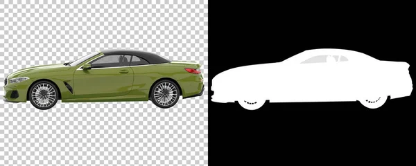 Sport car on transparent background. 3d rendering - illustration