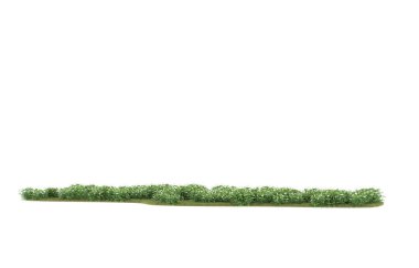 Field of grass isolated on white background. 3d rendering - illustration