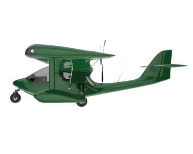 Commercial airplane isolated on background. 3d rendering - illustration