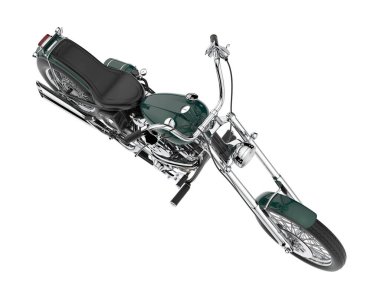 Motorcycle isolated on white background. 3d rendering - illustration