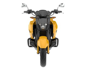 Motorcycle isolated on white background. 3d rendering - illustration