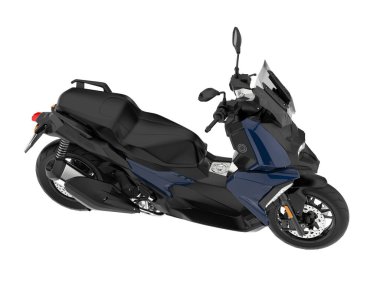 Motorcycle isolated on white background. 3d rendering - illustration