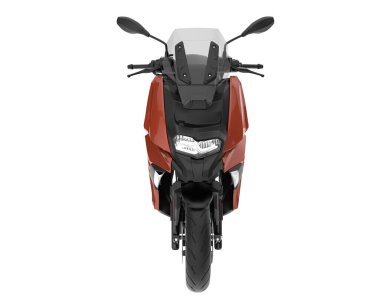 Motorcycle isolated on white background. 3d rendering - illustration