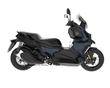 Motorcycle isolated on white background. 3d rendering - illustration