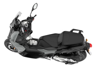 Motorcycle isolated on white background. 3d rendering - illustration