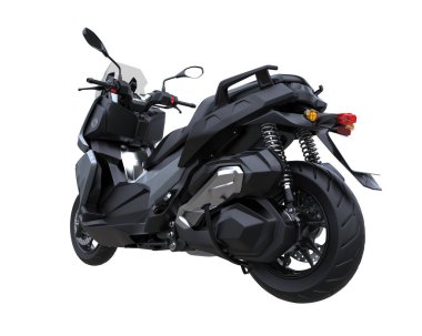 Motorcycle isolated on white background. 3d rendering - illustration