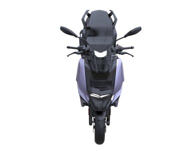 Motorcycle isolated on white background. 3d rendering - illustration