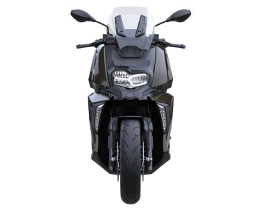 Motorcycle isolated on white background. 3d rendering - illustration