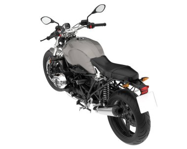 Motorcycle isolated on white background. 3d rendering - illustration