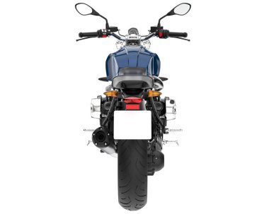 Motorcycle isolated on white background. 3d rendering - illustration