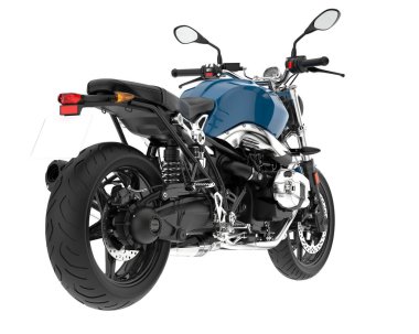 Motorcycle isolated on white background. 3d rendering - illustration