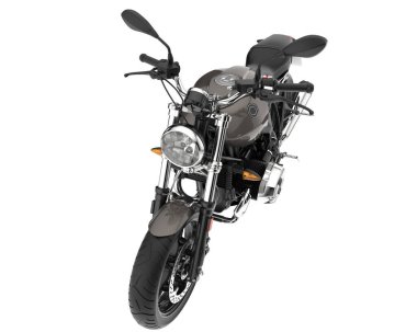 Motorcycle isolated on white background. 3d rendering - illustration