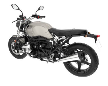 Motorcycle isolated on white background. 3d rendering - illustration