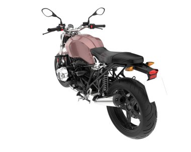 Motorcycle isolated on white background. 3d rendering - illustration