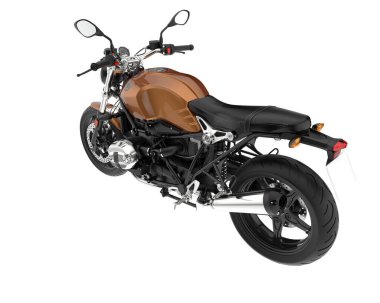 Motorcycle isolated on white background. 3d rendering - illustration