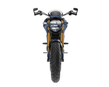 Motorcycle isolated on white background. 3d rendering - illustration