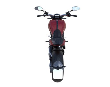 Motorcycle isolated on white background. 3d rendering - illustration