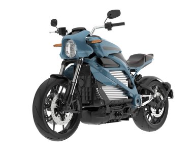 Motorcycle isolated on white background. 3d rendering - illustration