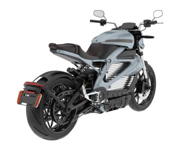 Motorcycle isolated on white background. 3d rendering - illustration