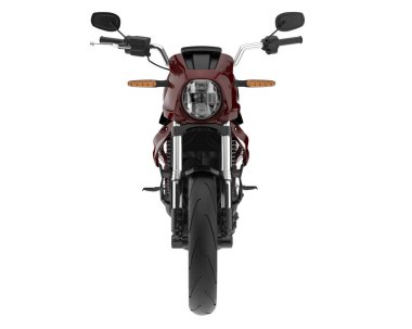 Motorcycle isolated on white background. 3d rendering - illustration