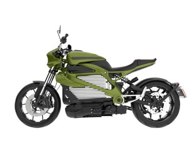 Motorcycle isolated on white background. 3d rendering - illustration