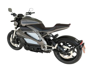 Motorcycle isolated on white background. 3d rendering - illustration