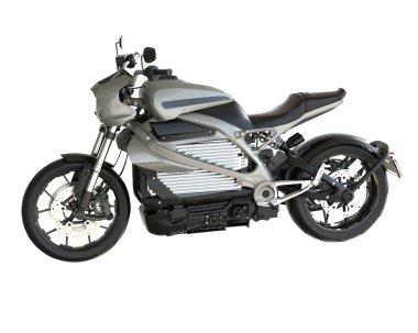 Motorcycle isolated on white background. 3d rendering - illustration