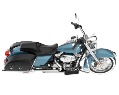 Motorcycle isolated on white background. 3d rendering - illustration